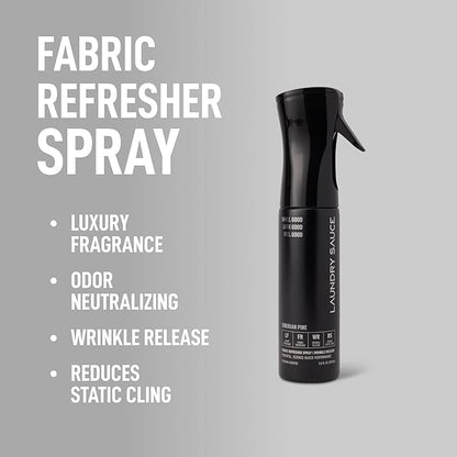 Laundry Sauce Fabric Refresher Spray, Odor-Fighting Fabric Refresher, Fragrance and Laundry Scent, 9.8 fl oz, Siberian Pine