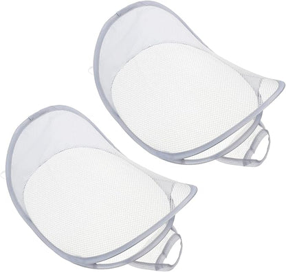 2pcs Wall-mounted Hanging Basket Organizer for Dirty Clothes Foldable Portable Storage for Home Organization and Laundry Management