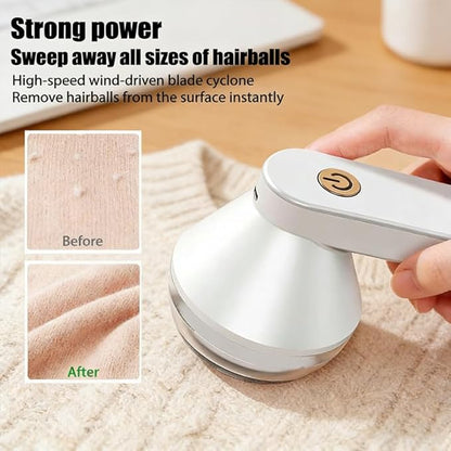 Rechargeable Fabric Shaver for Clothing 2026, Type-C Electric Lint Remover Sweater Fast Shaver for Pilling Clothes, Fuzz Fabric, Hairballs, Blankets, Home Decor (Green)