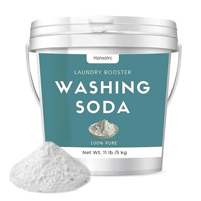 11 lb Sodium Carbonate Washing Soda, Super Washing Soda For Laundry, 100% Pure, Household Cleaner, Ideal For Cleaning Kitchens And Bathrooms, Washing Soda For Dishwasher