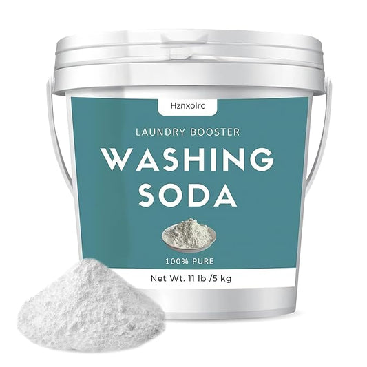 11 lb Sodium Carbonate Washing Soda, Super Washing Soda For Laundry, 100% Pure, Household Cleaner, Ideal For Cleaning Kitchens And Bathrooms, Washing Soda For Dishwasher
