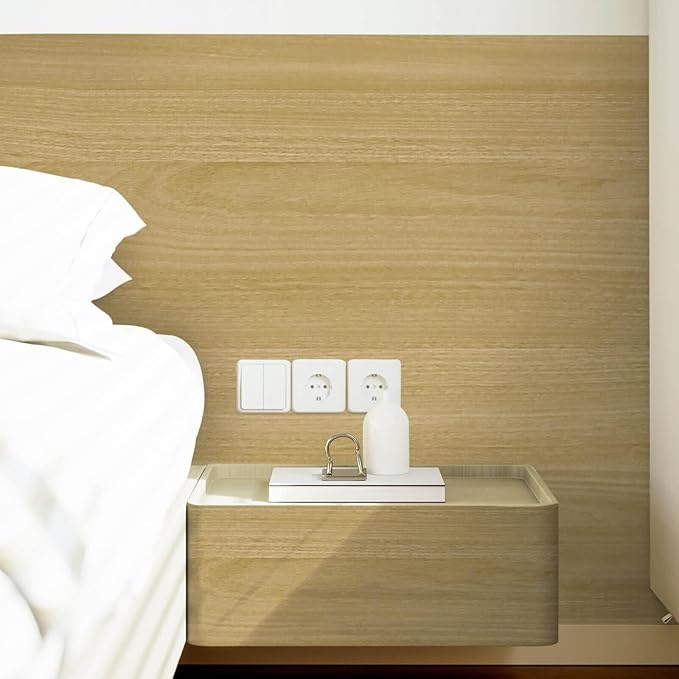 Heroad Peel and Stick Wallpaper Wood Contact Paper Maple Wood Grain Contact Paper Thicken Wallpaper Textured for Cabinets and Drawers Countertops Waterproof Self Adhesive Vinyl 17.5" x 393"