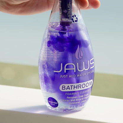 JAWS Foaming Bathroom Cleaner Refill Pods. Box of 24. Refillable Cleaning Supplies.