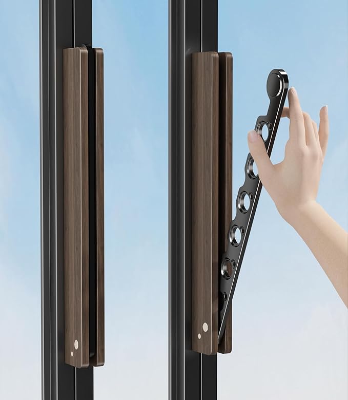 Natural Wood Folding Clothes Hanger Rack for Laundry Room, Wall Mounted Clothes Drying Rack, Laundry Drying Rack Foldable, Perfect for Small Spaces, Walnut Wood Black