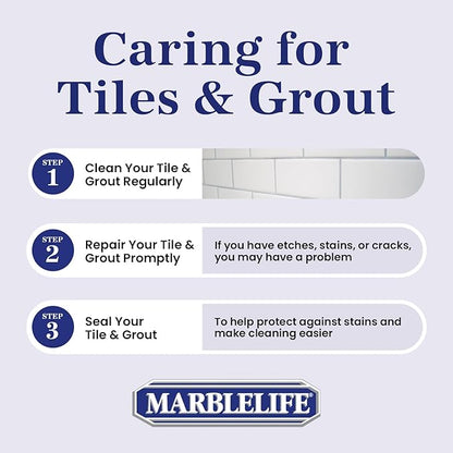 Marblelife Tile & Grout Cleaner - Tile and Grout Cleaner for Floors, Pools, Bathroom Shower, Bath & Other Surfaces, Safe & Effective, 32oz
