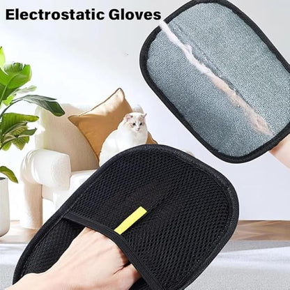 Purepath Hair Removal Glove, Pet Hair Removal Glove for Dogs & Cats, Pure Path Hair Remover Glove for Pet, Electrostatic Pet Hair Gloves for Clothing, Bed, Couch, Carpet, Car Seat (3)