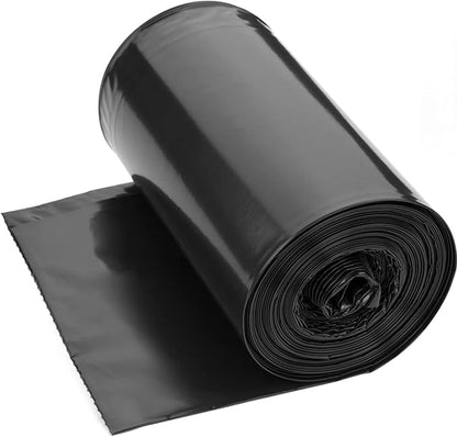 WAIKAS Trash Bag 30 Gallon, 10 Count, Big Garbage Bags, No Flaps/Ties,Thickness, 78x88cm,33.5g/pc, Unscented, Black