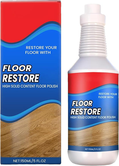 Floor Restore Cleaner, High Solid Content Floor Polish for Shine Renewal & Protective Layer, Helps Conceal Small Scratches, Quick-Drying Protective Finish (1 PACK)
