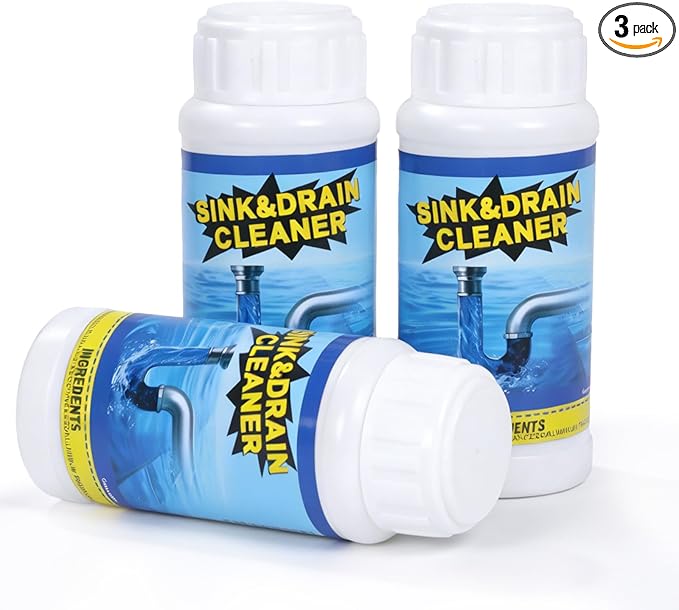 Drain Cleaner Shower Sink Cleaner New - Powerful Pipeline Dredging Agent, Kitchen Unblocker, Sink and Drain Cleaner for Kitchen Toilet（3PCS）