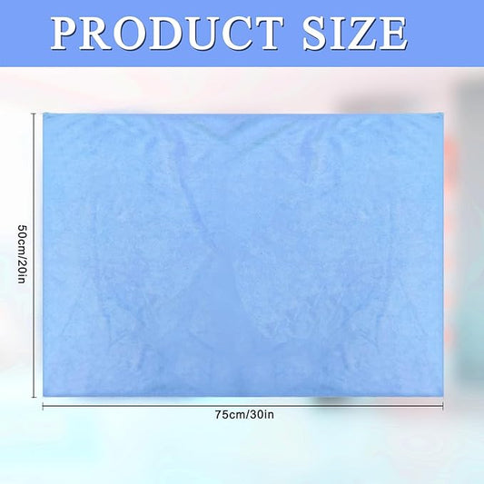12 Pcs Extra Large Microfiber Cleaning Cloth, 20" x 30" Washable Reusable Large Floor Cloth Rags, Microfiber Towels for Mop Cleaning Office Bathrooms Housekeeping (Gray, Blue, White)