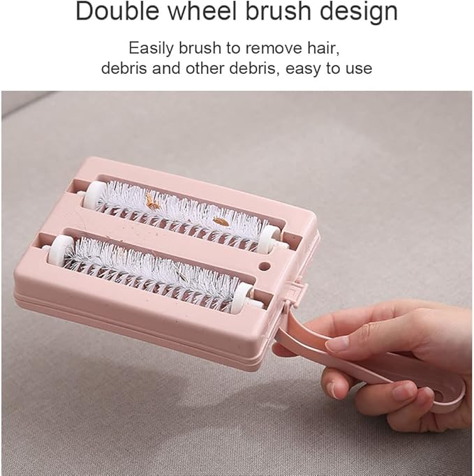 PURPLELILY Hair Collector Roller Cleaning Brush Waste Paper Chip Wiper Brush For Floor Carpet Slipping Cleaner Sweeping