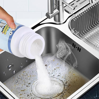 Wild Sink and Drain Cleaner Powder | Rapid-Foam Fast-Acting Pipe Declogger for Kitchen, Bathroom, Toilet, Shower Drain Maintenance (3pcs)