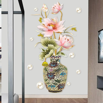 3D Wall Stickers DIY Flower Wall Decal Removable Waterproof Wall Art Decor for Bedroom Living Room Offices Home Decoration