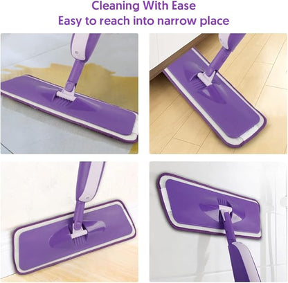 Spray Mops for Hardwood Floor Cleaning: MEXERRIS Floor Mop with 3 Washable Pads for Swiffer Powermop - Wet Mops with 2 Refillable Bottles - Home Commercial Dust Mop for Wood Laminate Ceramic Tiles