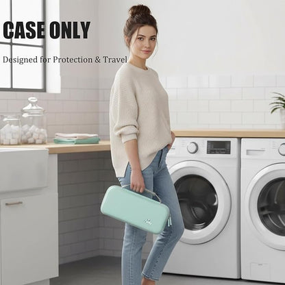 Hard Travel Carrying Case for Conair Handheld Garment Steamer, Mint Green Portable Storage Case fits for Conair Small Size Travel Steamer with Dual Voltage for Worldwide Use(Case Only)
