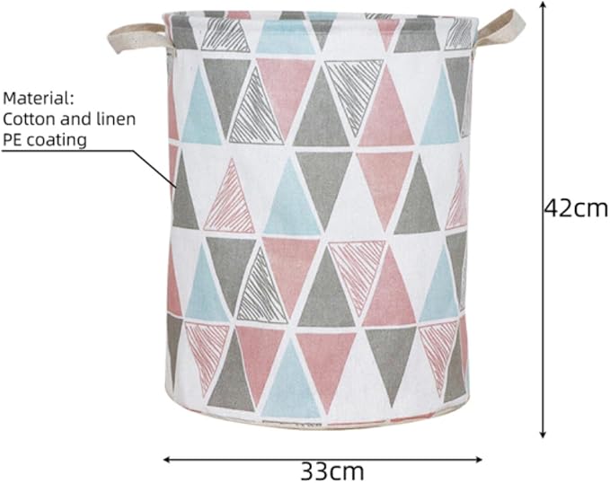 1PC Folding Laundry Basket Round Storage Bin Bag Large Hamper Collapsible Clothes Toy Basket Bucket Organizer Large Capacity