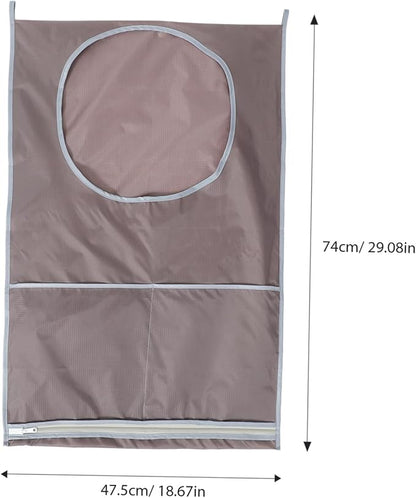 KOMBIUDA Hanging Laundry Hamper Saving Storage for Dirty Clothes Breathable Design over Door Organizer for Bathroom and Dorm Use