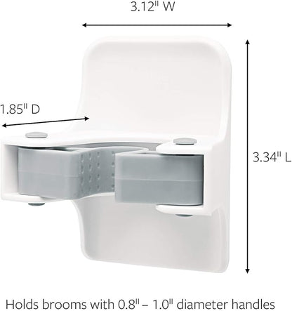 2 Pack Adhesive Broom Gripper Clips