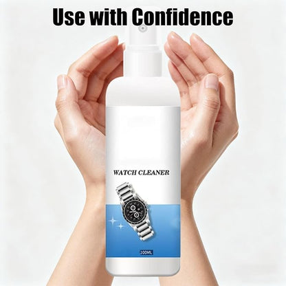 Watch Strap Maintenance Cleaner Spray,Watch Scratch Remover,Quick Jewelry Cleaning Spray,Watch Strap Liquid Suitable for Various Materials (1, 2pcs)