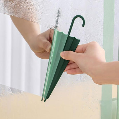 TEHAUX 4pcs Bathroom Glass Wipers Set, Mini Shower Glass Squeegee with Handle, Green Household Window and Mirror Cleaner for Bathroom and Kitchen Surfaces