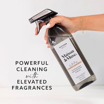 Maison & Muse Whitney Kitchen Cleaner, Guava & Elderflower Scent, Cuts Through Grease, 25.36 fl oz