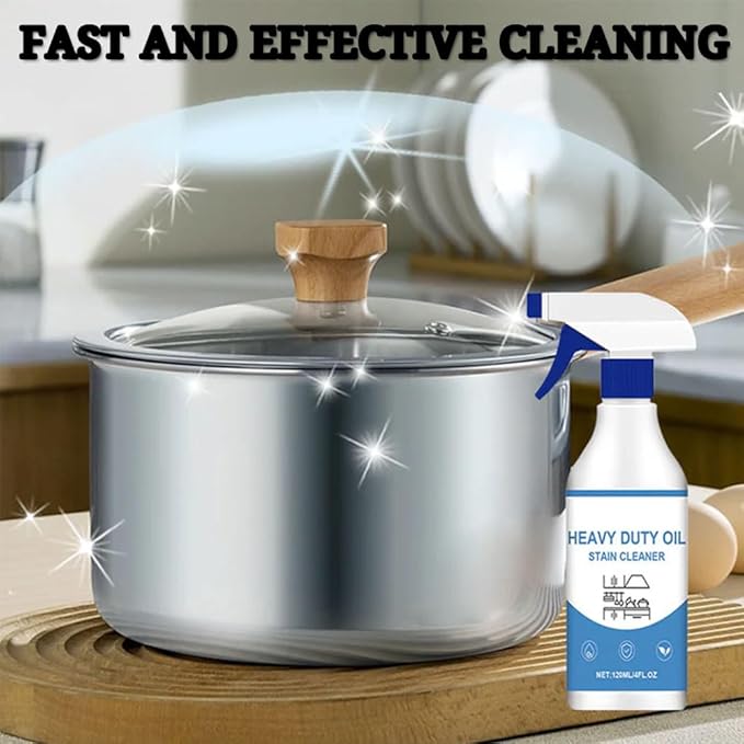RJDJ Heavy Duty Kitchen Degreaser & Cleaner Spray, Degreaser Cleaner Heavy Duty, Kitchen Cleaner Spray, All-Purpose Cleaners, Cleaning Spray for Kitchen, Oven, Grill, Cleaners Household, 120ml (3)
