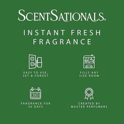 ScentSationals Honeysuckle Pineapple Fragrance Oil Plug In Air Freshener Refills 3-Pack - Works with Scentsationals Wall Plugs, Long-Lasting Home Fragrance, 0.8 fl oz Each, Packaging May Vary