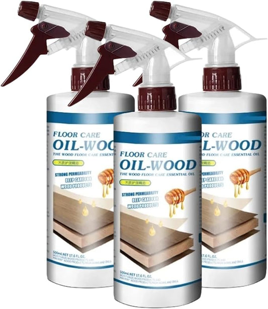 500ml Floor Polish And Restorer For Good Daily Clean Floor Care Solid Wood Waxing Oil Essential Oil Care To Prevent Scratches(3pcs)