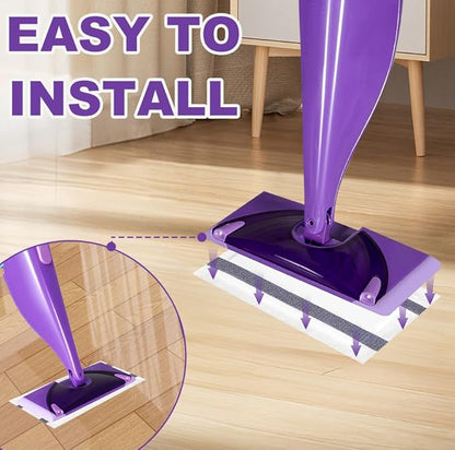 Mop Pads Refill Compatible with Swiffer Wet Jet Spray Mops, Disposable Wet Jet Mopping Pads for Multi-Surface Floor Cleaning, Multi-Layer Thickening and Super Absorbent, 20 Count
