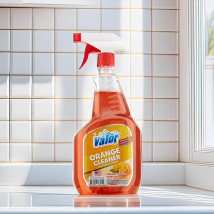 Valor All-Purpose Cleaner with Trigger Sprayer, 32 fl oz – Powerful Degreaser, Multi-Surface Use, Biodegradable Formula, Made in USA (32 Fl Oz (Pack of 1))