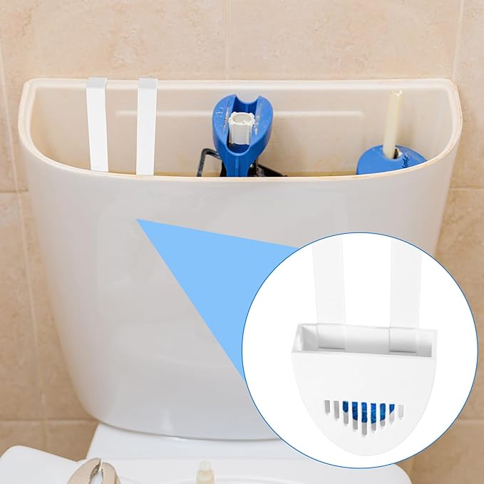 2 Sets Toilet Tank Tablet Holder, Hanging Toilet Bowl Carrier Hook Tablet Holder Hanger Bracket Caddy Avoids Dissolved from Polluting Water Tank Cleaning