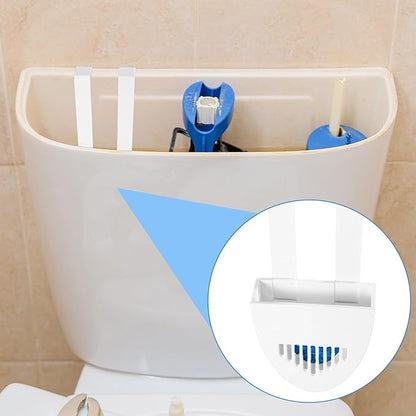 2 Sets Toilet Tank Tablet Holder, Hanging Toilet Bowl Carrier Hook Tablet Holder Hanger Bracket Caddy Avoids Dissolved from Polluting Water Tank Cleaning
