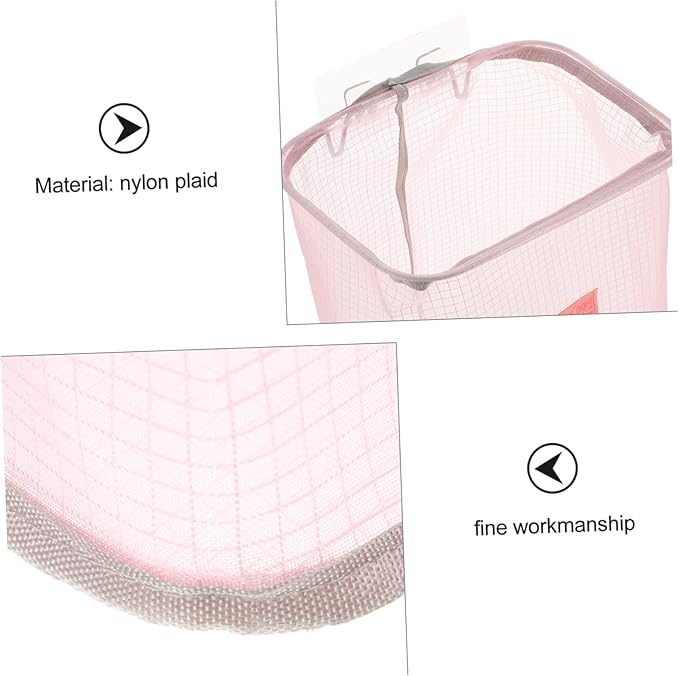 Vaguelly Folding Wall-mounted Laundry Basket with Nail Hook Space-saving Clothes Storage Organizer for Home Use Lightweight and Convenient for Clothing and Toy Storage