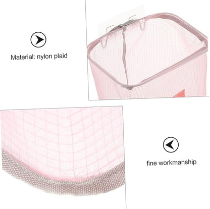 Vaguelly Folding Wall-mounted Laundry Basket with Nail Hook Space-saving Clothes Storage Organizer for Home Use Lightweight and Convenient for Clothing and Toy Storage
