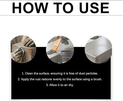 Rust Converter, 100g – Stain Remover Agent Iron, Cleaner Furniture Bathroom Garage, Plumbing Marine Industry Outdoor Machine | Furniture Bathroom Garage Plumbing Marine Industry Outdoor Machine