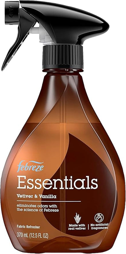 Febreze Essentials Fabric Refresher, Vetiver & Vanilla 12.5 oz (Pack of 2)