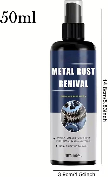 Rust Remover Spray For Metal, Precision Cleaning Solution, 14.8x3.9cm, Anti Rust Mist Cleaner, Bathroom Metal Stain Remover, Enhanced Durability Solution, For Bathrooms, Laundry Areas, Railings, Sinks