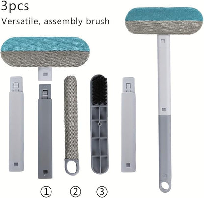 Pet Hair Remover, 4-in-1 Reusable Dog & Cat Hair Removal Tool – Extra Long Handle (23.4"), 1-Pack, Effective Lint Brush for Furniture, Couch, Carpet, Car Seats & Window Screens