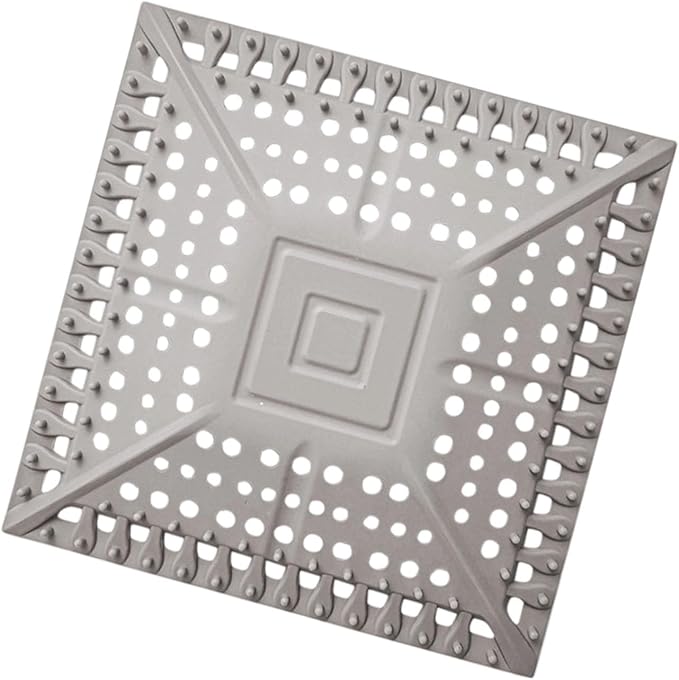 Shower Drain Hair Catcher Square Shape Silicone Sink Filter Hair Up Waste Catcher Kitchen Bathroom Accessory Silicone Floor Drain Cover