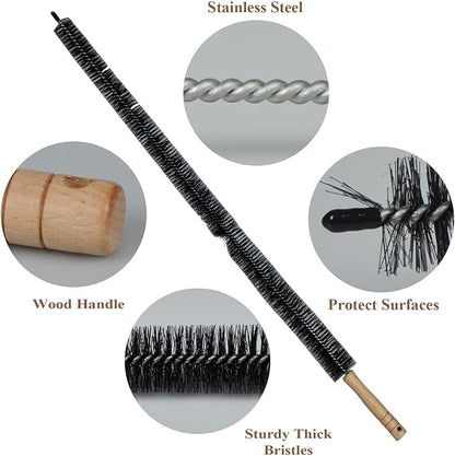 1 Pack Dryer Vent Cleaner Kit - Long Flexible Lint Brush for Dryer Vents, Refrigerator Coils, and Radiators - Household Cleaning Supplies (1, Short Brush)