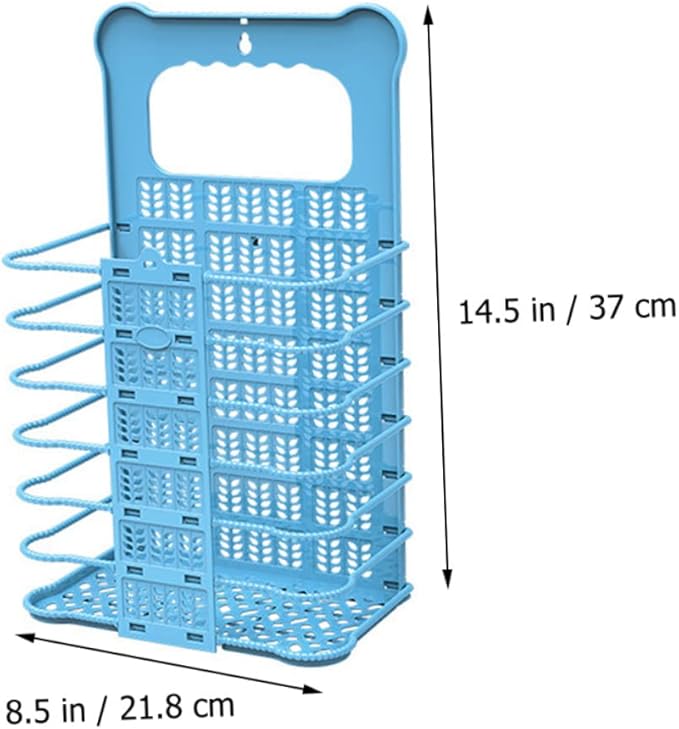Foldable Wall Mount Laundry Basket Organizer for Small Spaces Large Clothes Hamper for Bathroom Nursery Bedroom and Laundry Storage Space Saving Foldable Dirty Clothes Bin