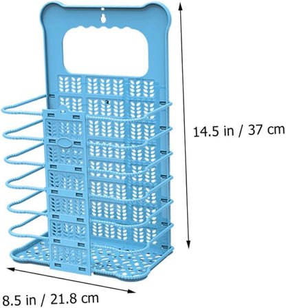 Foldable Wall Mount Laundry Basket Organizer for Small Spaces Large Clothes Hamper for Bathroom Nursery Bedroom and Laundry Storage Space Saving Foldable Dirty Clothes Bin
