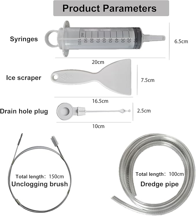 8 pcs Refrigerator Water Line Cleaning Kit Reusable Fridge Water Line Cleaner Cleaning Tool for Fridges Drinking Water Dispensers and Ice Maker