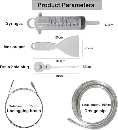 8 pcs Refrigerator Water Line Cleaning Kit Reusable Fridge Water Line Cleaner Cleaning Tool for Fridges Drinking Water Dispensers and Ice Maker