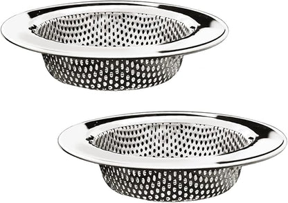 Seatery 2PCS Kitchen Sink Strainers, Sink Drain Basket Strainer, 4.5 Inch Stainless Steel Food Scraps Catcher, Must Have Kitchen Sink Accessories