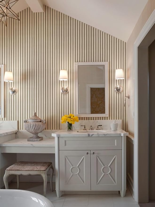 myforHD Wallpaper Peel and Stick Wood Grating Stripe Self-Adhesive Wallpaper Faux Wood Contact Paper Wood Slats Self Adhesive Wall Paper PVC Vinyl Film Removable Waterproof (Wood C, 17.3" x 118")