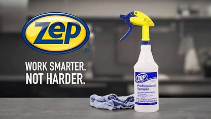 Zep Mold Stain and Mildew Stain Remover 1 Gal (Case of 4) Bleach Resistant Sprayer Bottles (Case of 12) - ZUMILDEW128 - Industrial-Strength Formula Quickly Cleans and Brightens