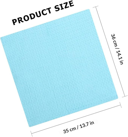balacoo 4pcs Microfiber Dishcloth Set Water Absorbent Kitchen Cleaning Cloth Thickened Sturdy Cotton Kitchen Towels for Dishwashing and Household Cleaning