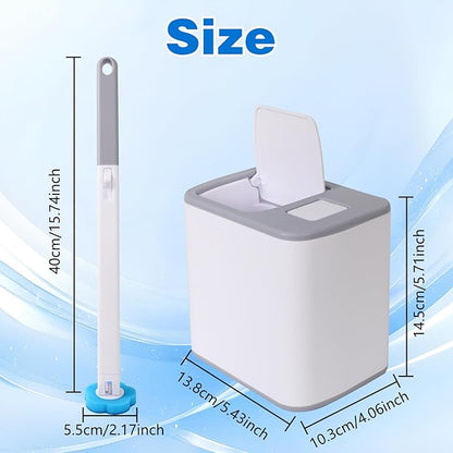 Disposable Toilet Brush, Toilet Bowl Cleaning System,Powerful Cleaning, Disposable Toilet Cleaner,with 24 Toilet Wand Refills, for Toilet Bowl Cleaners,Bathroom Cleaning