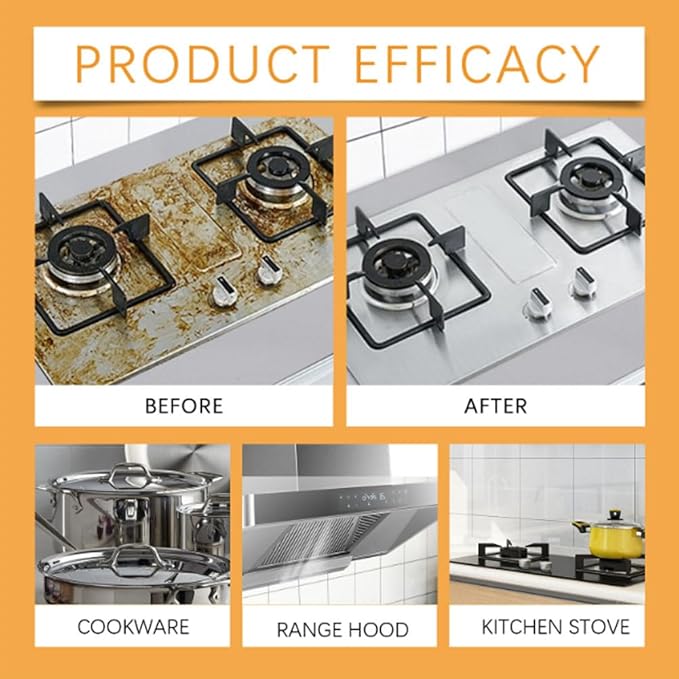 RJDJ Kitchen Foam Cleaner, Powerful Kitchen Foam Cleaner, Powerful Kitchen All-Purpose Powder Cleaner, Kitchen Foam Cleaner Degreaser Cleaning Spray, Stove Cleaner, Oven Cleaner, 60ml/120ml (1, 120ml)